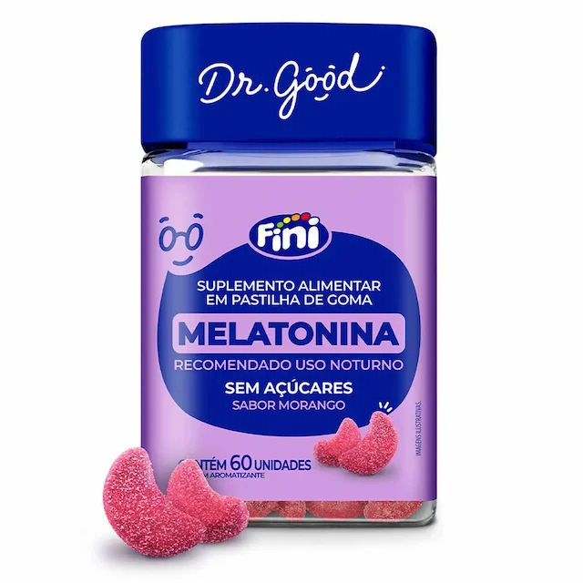 Fini Dr.Good Melatonina em Gummys – 60 UN &#