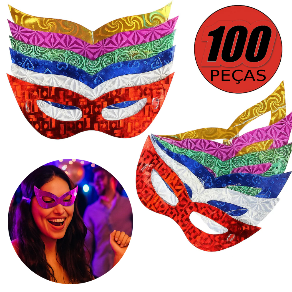 Máscaras de Carnaval Sortidas Gatinho Carnaval Fe