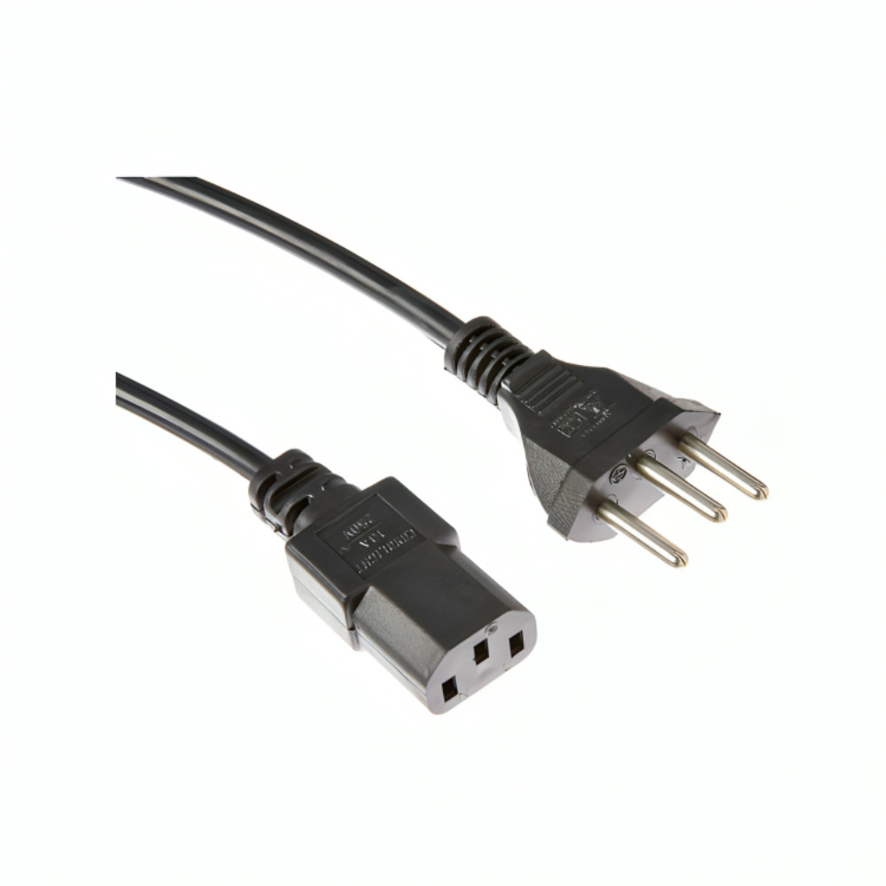 Kit Cabo Forca Tripolar P/ Fonte Monitor Pc 1,5 M 