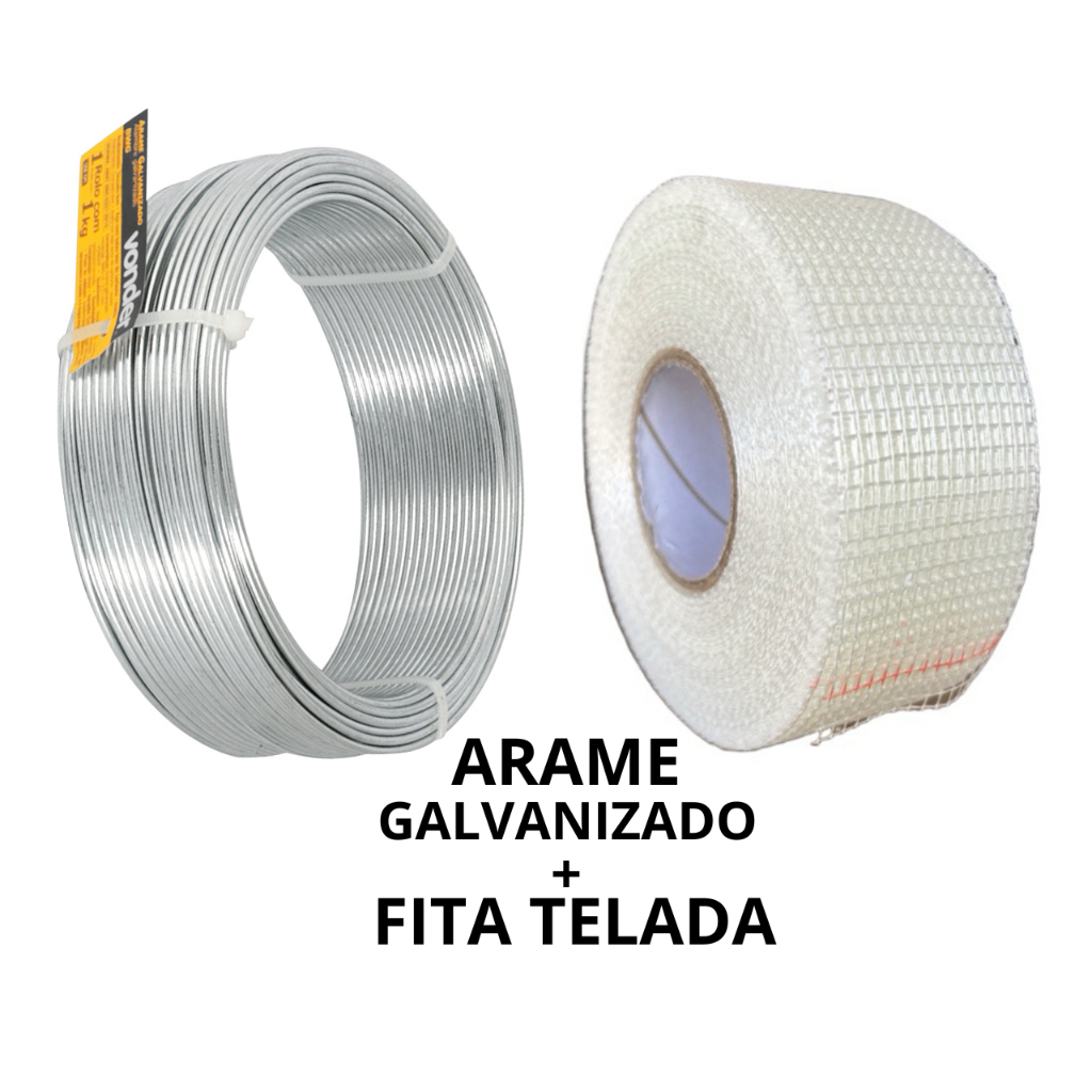 KIT Forro de teto Isopor eps gesso drywall Arame g