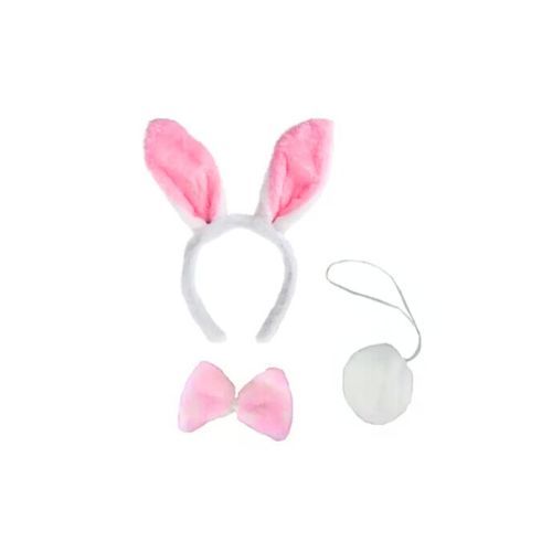 Kit Arco De Coelho Com Rabinho e Gravata Festa Fan