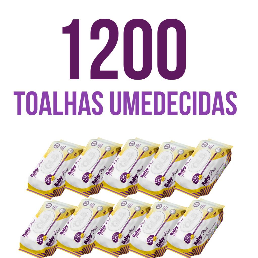 Caixa com 10 Lenços/Toalhas Umedecidas Baby Free 