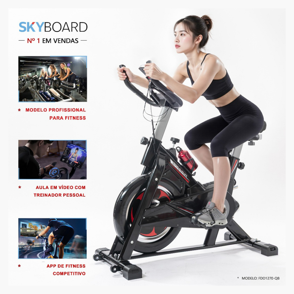 Bicicleta Ergométrica Modelo 2026 SKYBOARD Smart