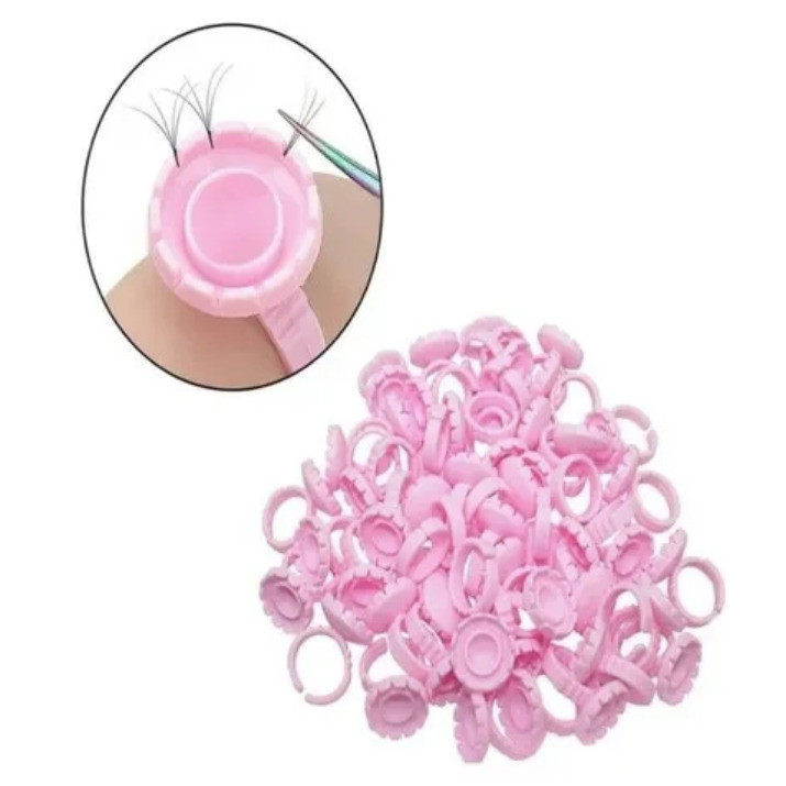 Kit 100 Unidades Anel Batoque Descartável Cola Mi