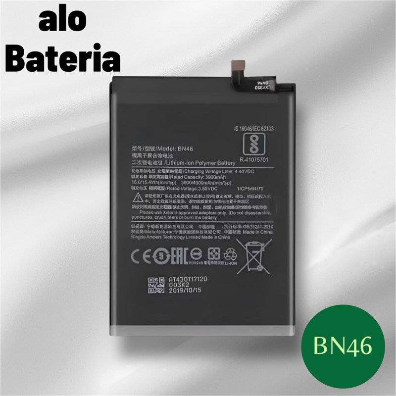 BAT COMPATÍVEL NOTE 8 / NOTE 6 (BN46) ORI 100% NO