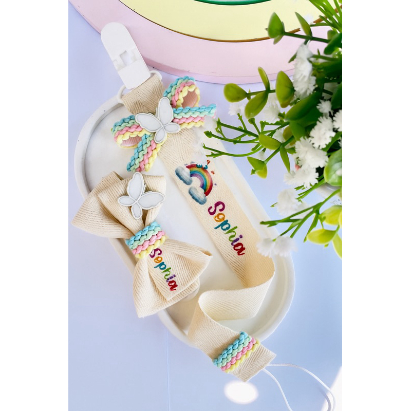 kit prendedor de chupeta personalizado/ prendedor 