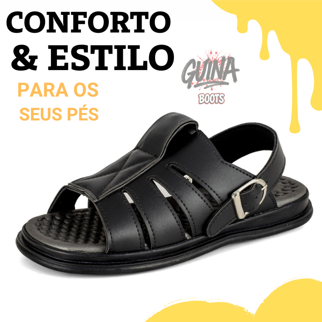 Sandália Franciscana Masculina Chinelo Com Ajuste