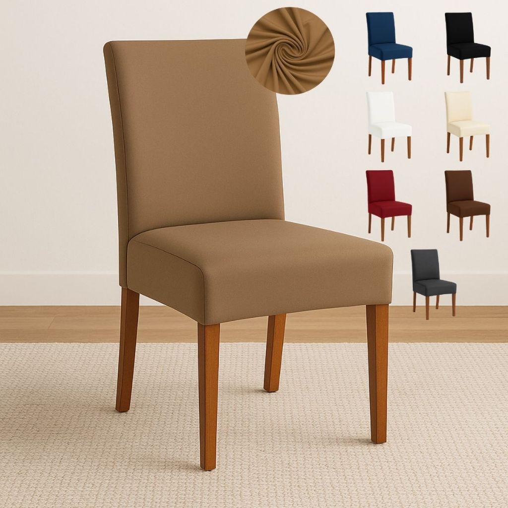 Kit com 6 / 4 e 2 Lugares Capa de Cadeira Jantar P