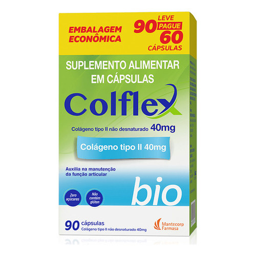 COLFLEX BIO COLÁGENO TIPO II 90 COMPRIMIDOS  SAÚ