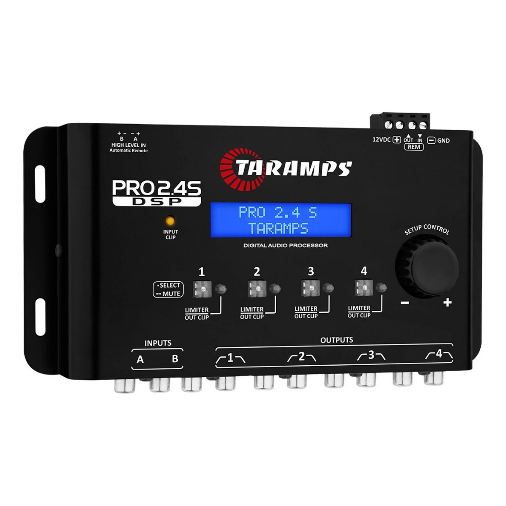 Processador Audio Digital Preto PRO 2.4S Equalizad