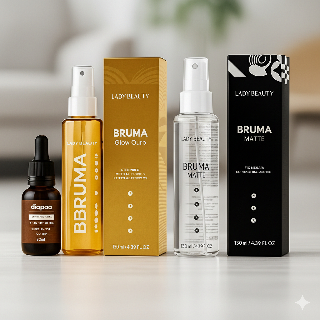 Kit Fixador de Maquiagem Profissional  Blindagem +