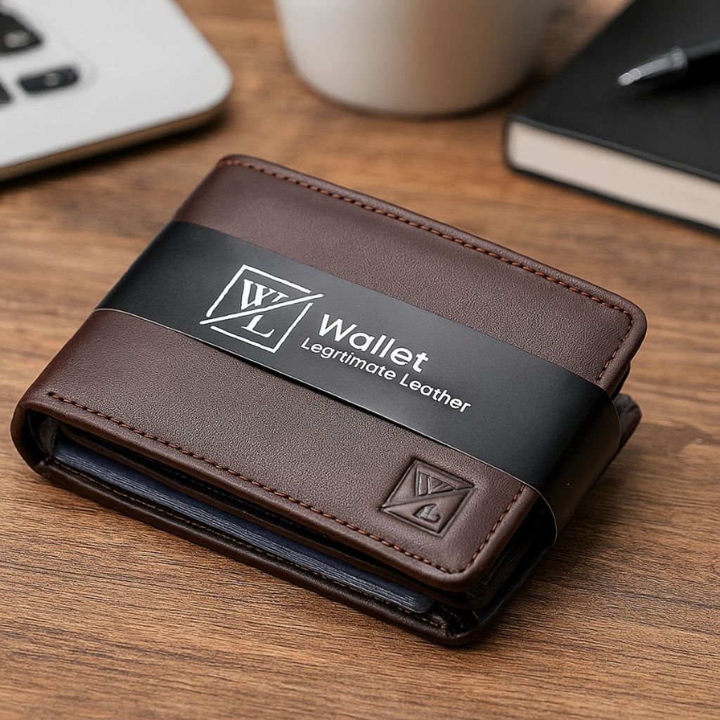 Carteira Masculina Grande Couro Legitmo Compacta E