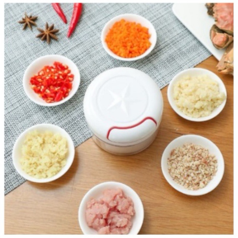 Mini Processador Triturador de Alimentos Alho Cebo