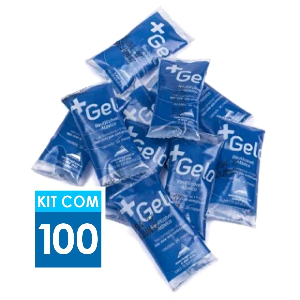 Mais Gelo Gel Reutilizavel 15g – Kit Com 100