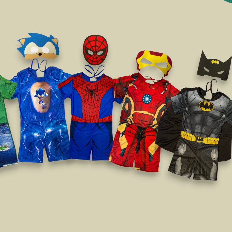 Fantasia Infantil Masculina com Máscara Herói R