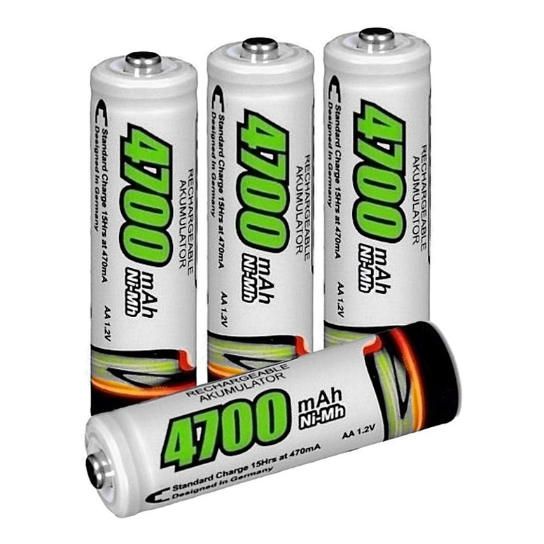 Kit 4 Pilhas Clacier Recarregável  4700mAh ou 270