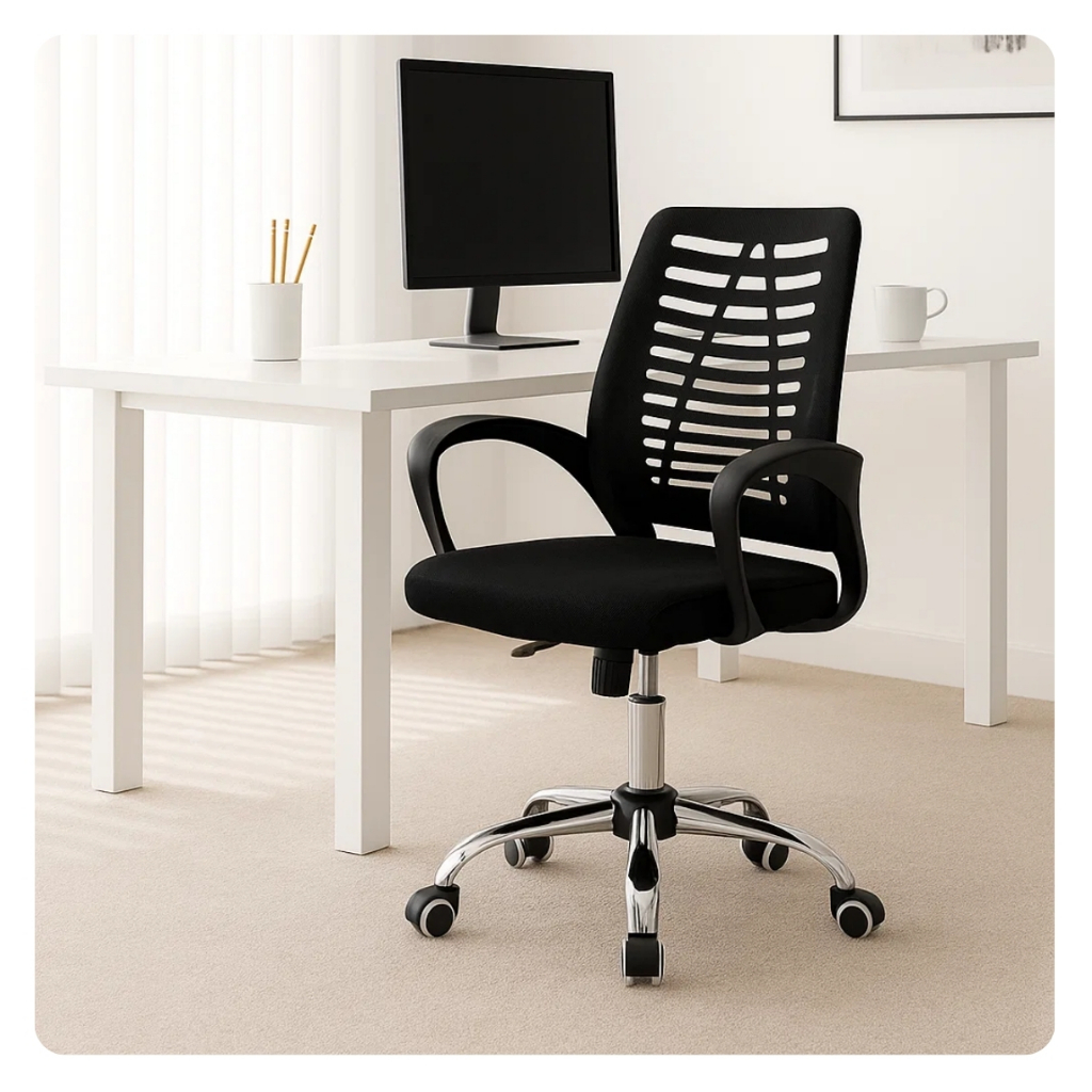 Cadeira Escritório Ergonômica Encosto Tela Mesh 