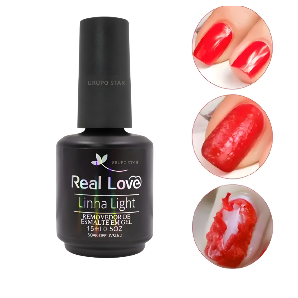 Removedor De Esmalte Em Gel 15ml – Real Love