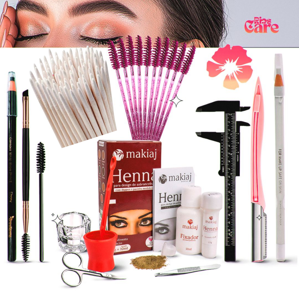 Kit Sobrancelha Henna Makiaj –  Kit Paquimet