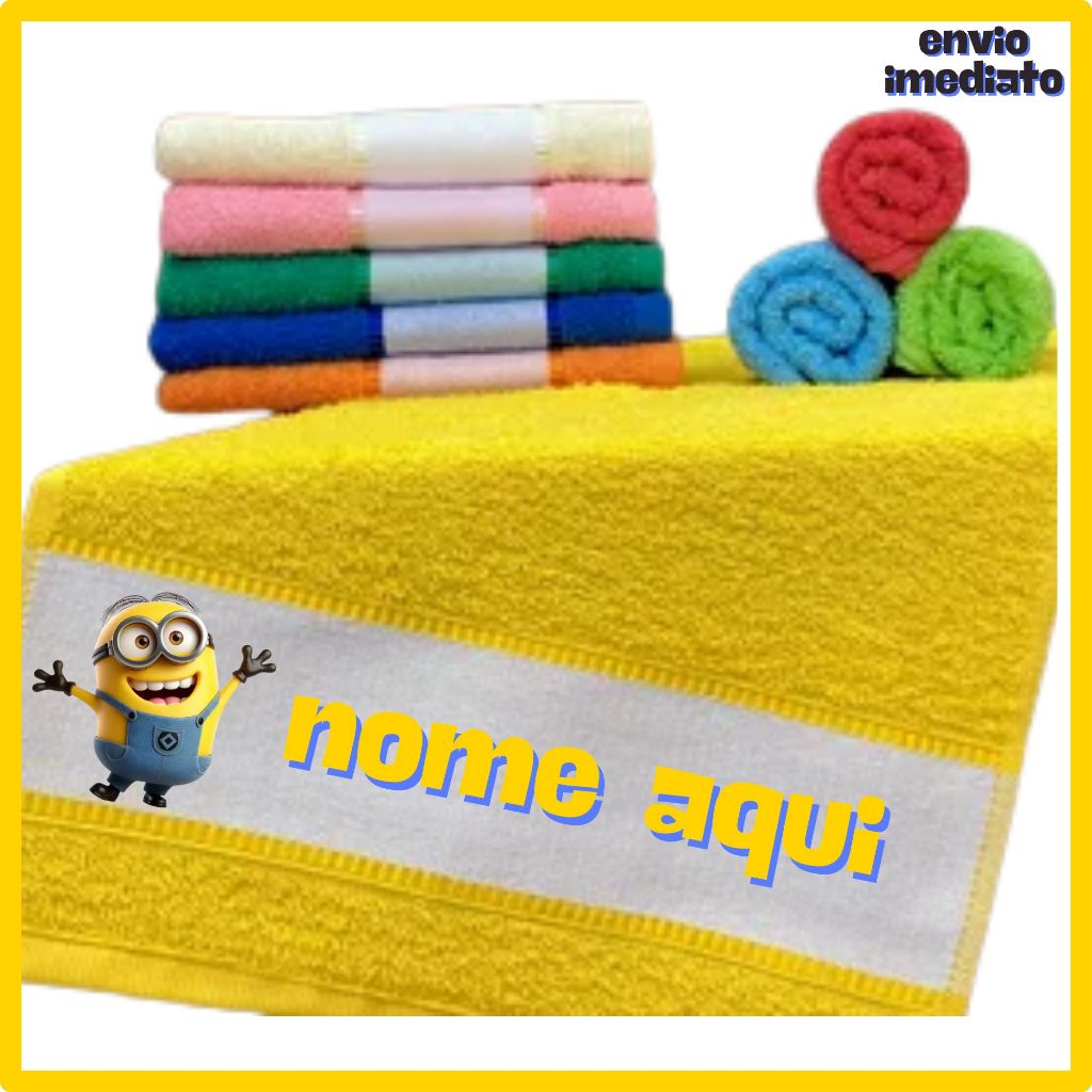 Kit 3 Toalhinhas de Mãos Personalizadas Escolar