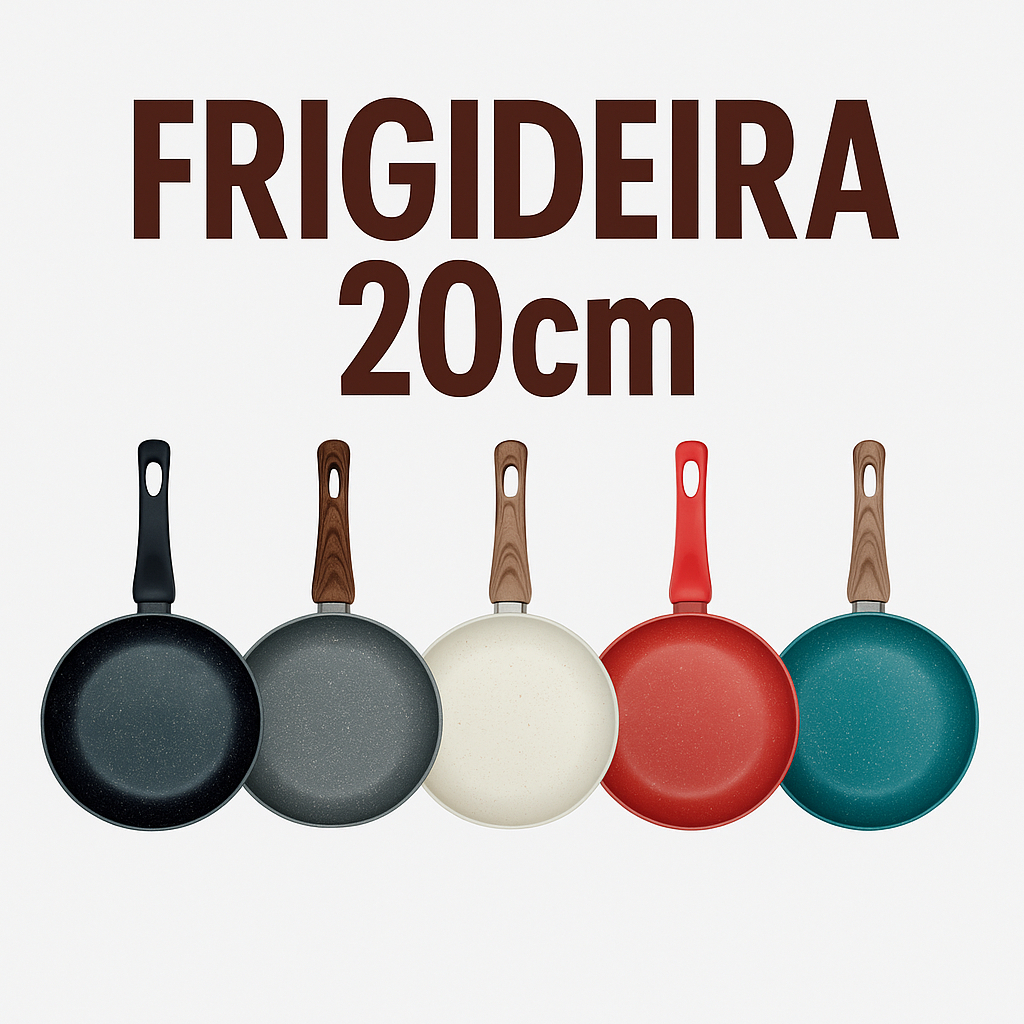 Frigideira 20 Cm Revestimento em Cerâmico Não Gr