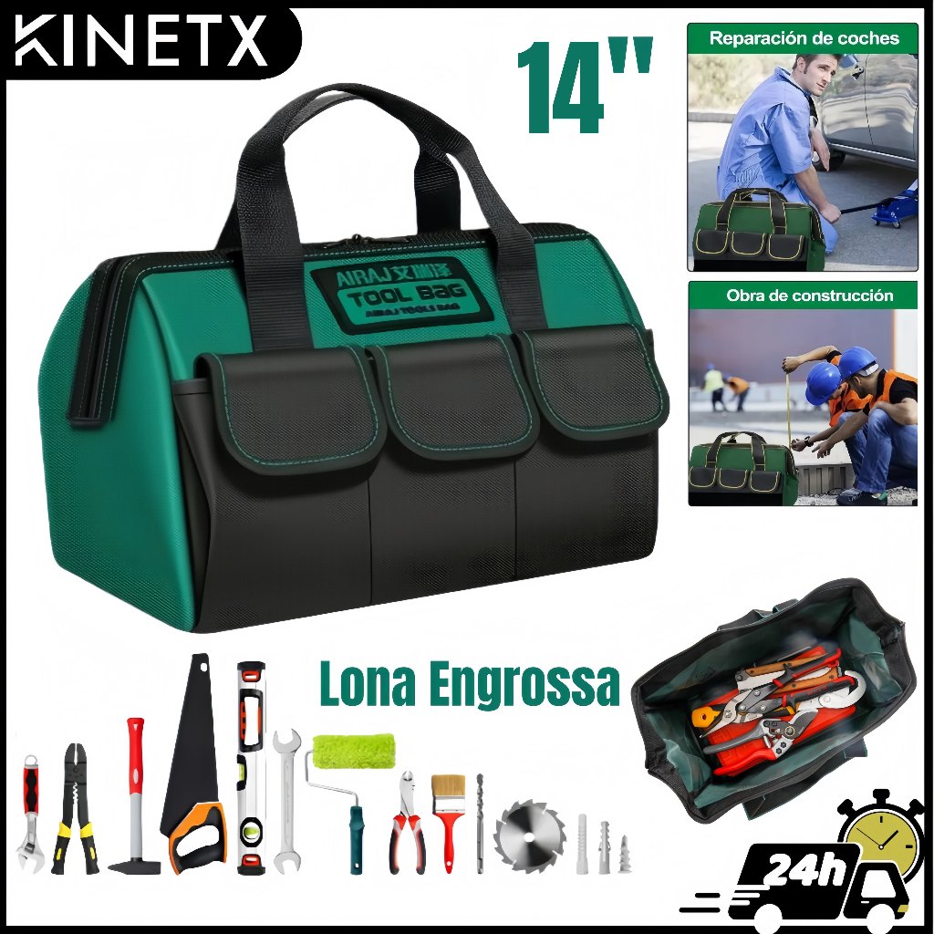 14 Polegadas Profissional Mala de ferramentas Lona