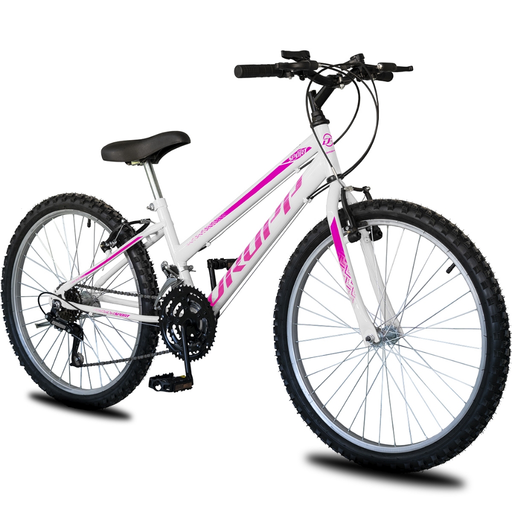 Bicicleta Aro 26 Infantil Feminina 18 vel marchas 