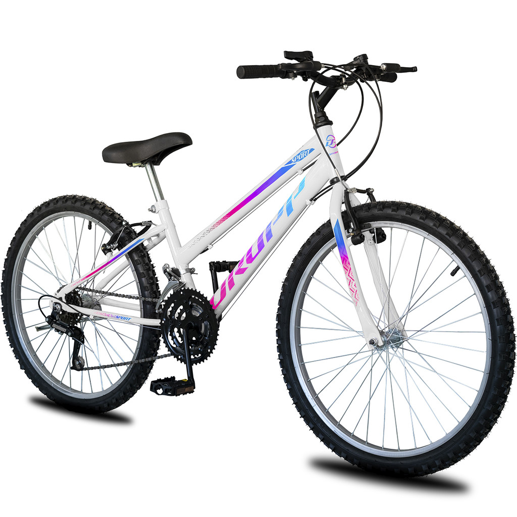 Bicicleta Aro 24 Infantil Feminina 18 vel marchas 