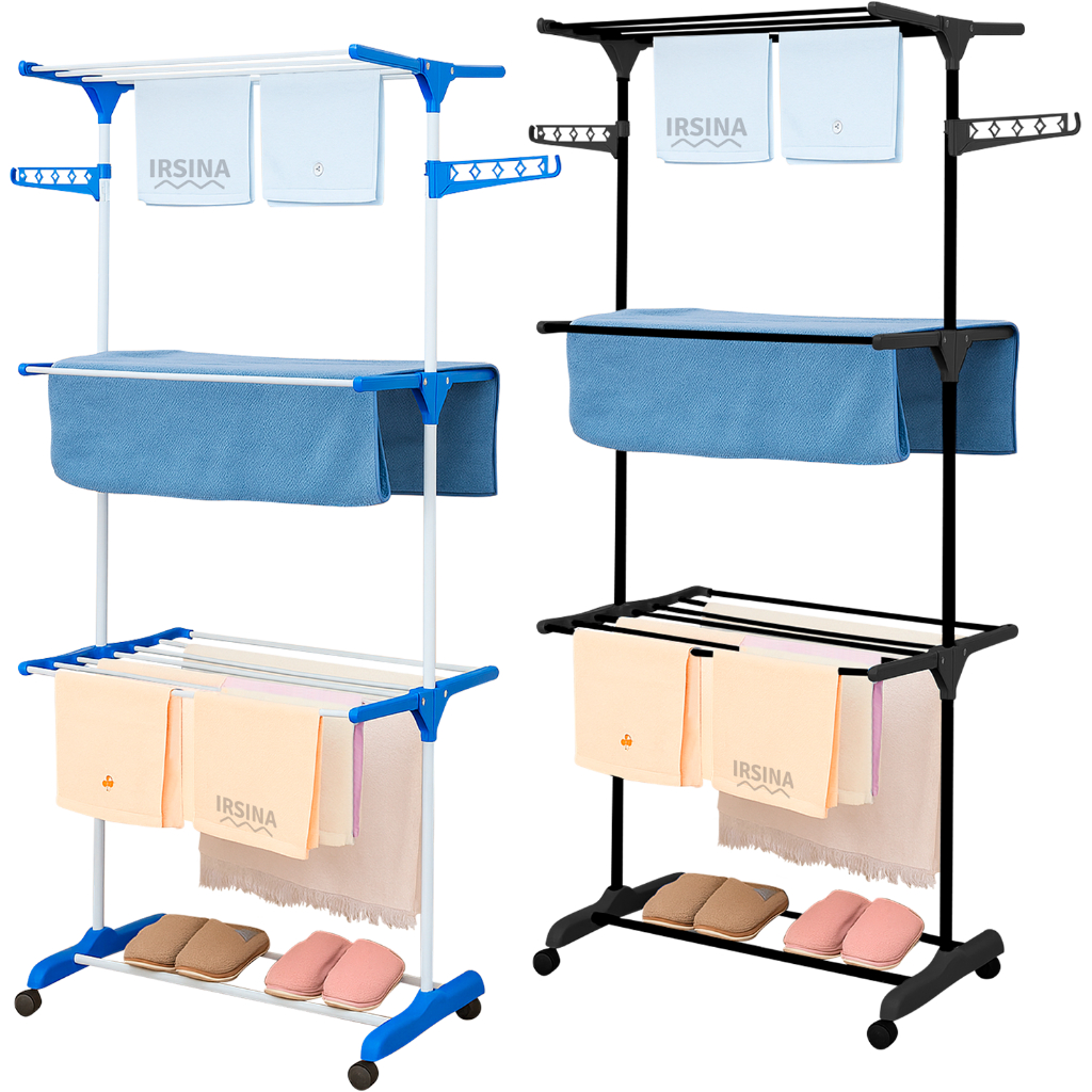 Varal De Chão 3 Andares Roupa Calcinha Dobrável 