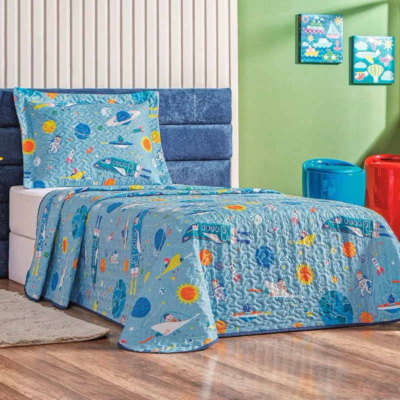 Kit Colcha Cobre Leito infantil  Solteiro Bouti 1,