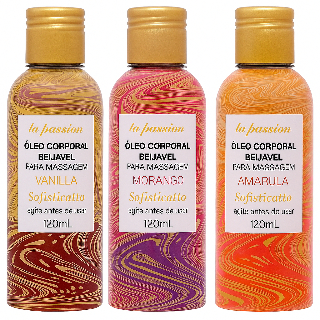 OLEO PARA MASSAGEM CORPORAL SENSUAL TÂNTRICA LA P