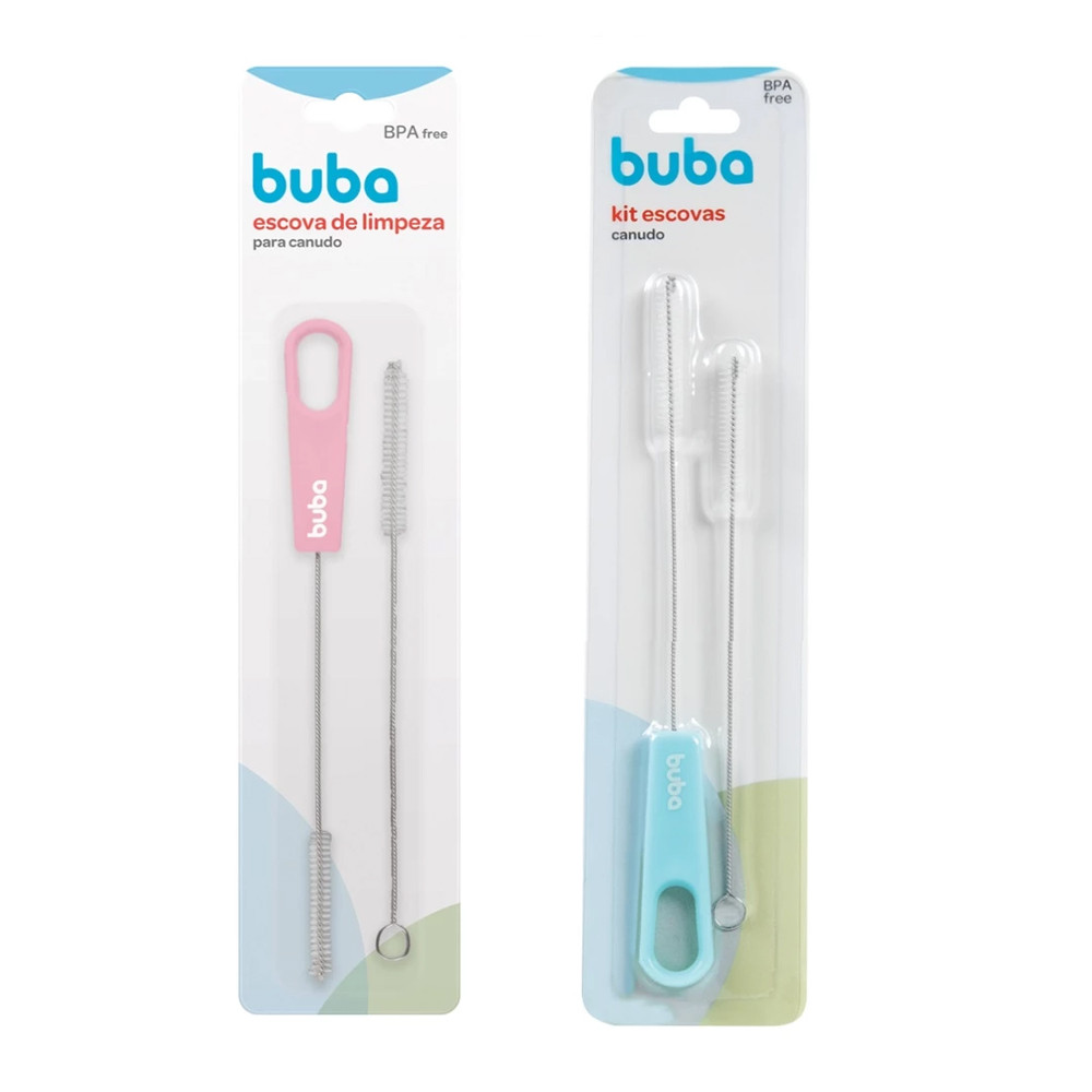 Kit Escovas para Canudo  2 Unidades Buba