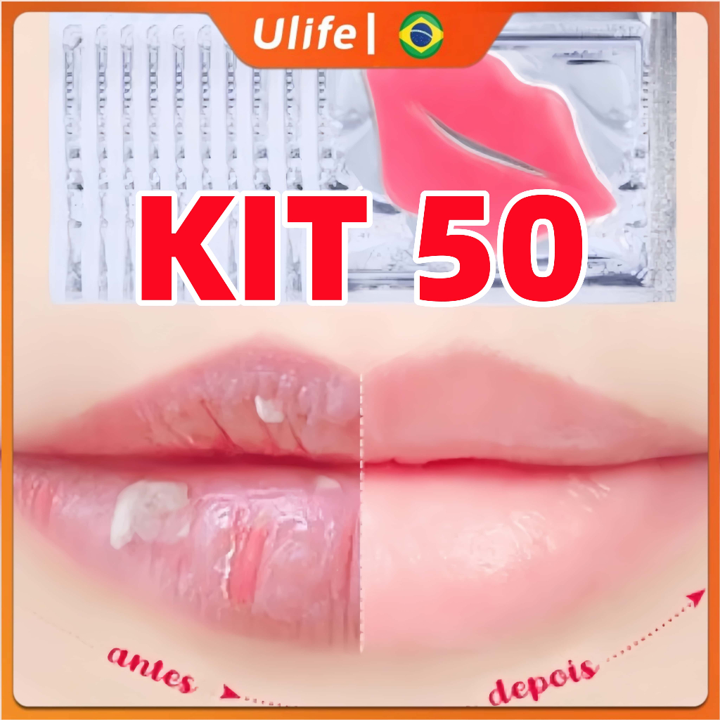Kit 50 Máscara Labial DADIVA De Mel de colágeno