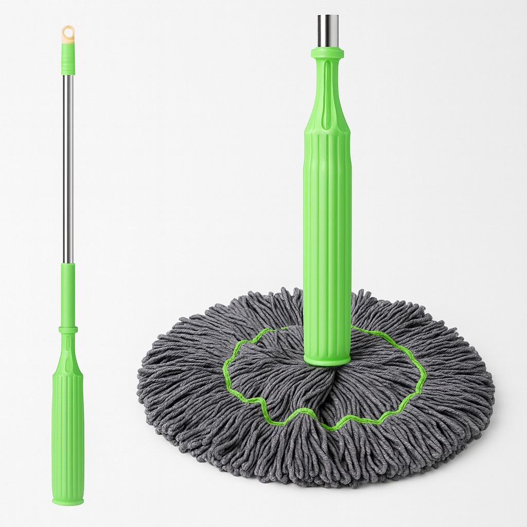 Esfregão Mop Giratório 2 em 1 com sistema de des