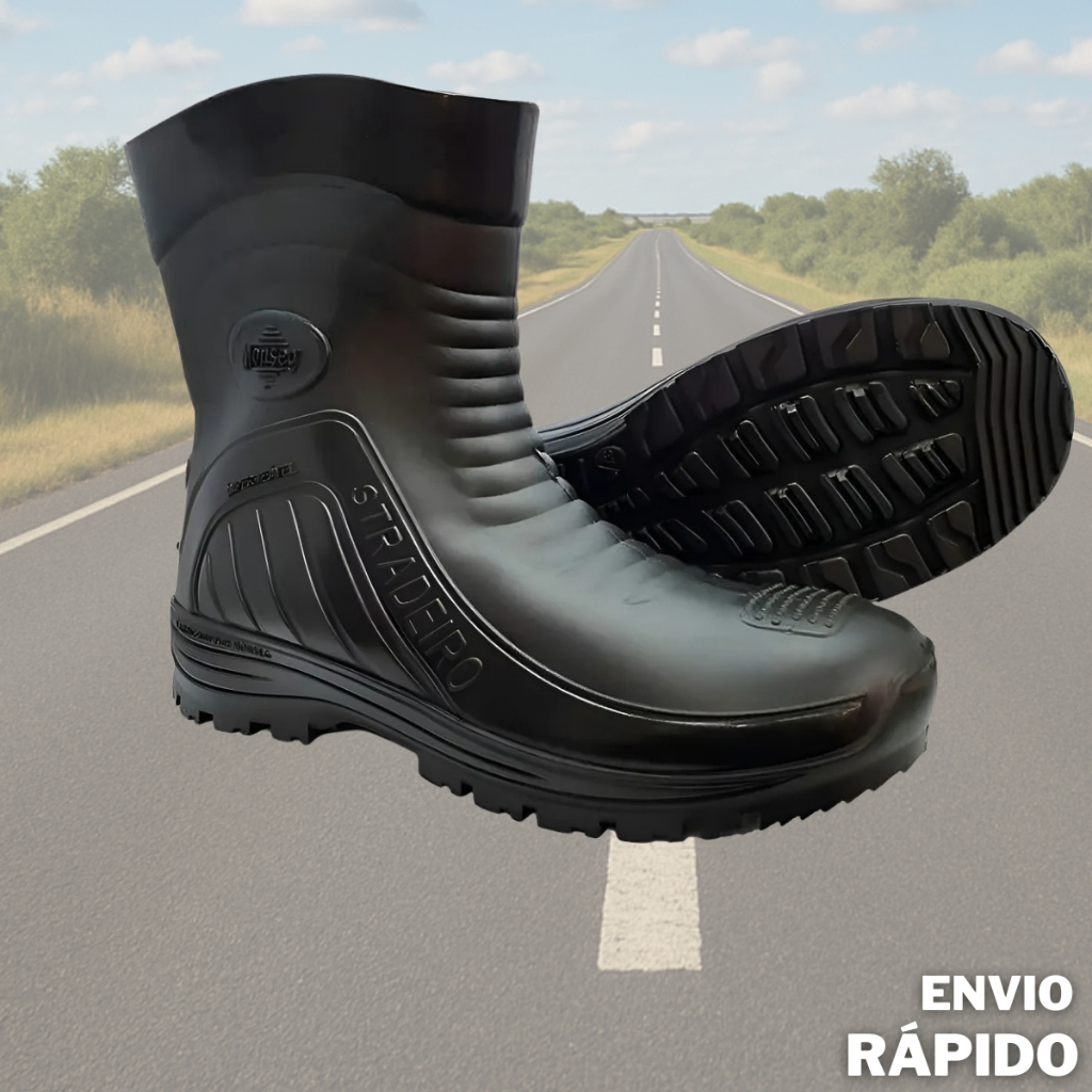 Bota Motoqueiro Motoboy Stradeiro Monseg Impermeá