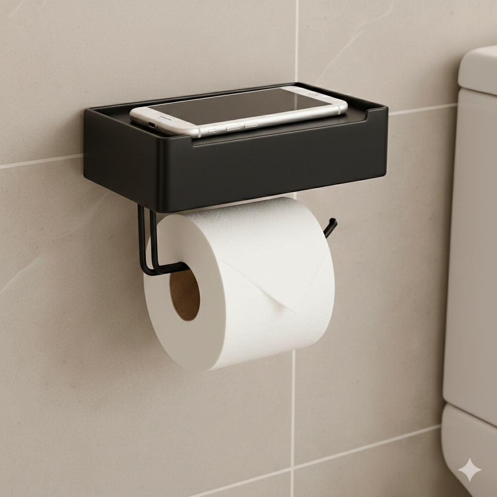 Porta Lenços E Papel Higiênico Com Fixação 3m 