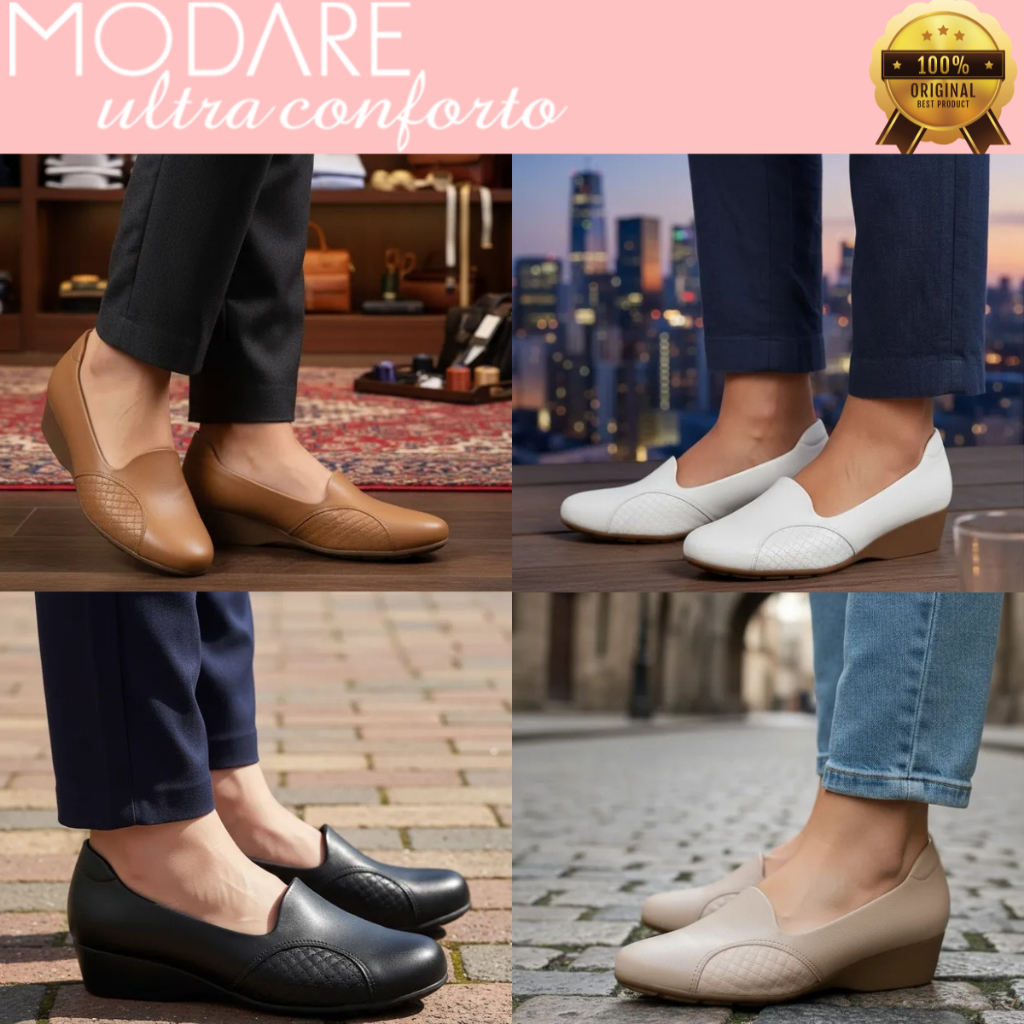 Sapato Modare Feminino Scarpin Anabela Joanete Ult