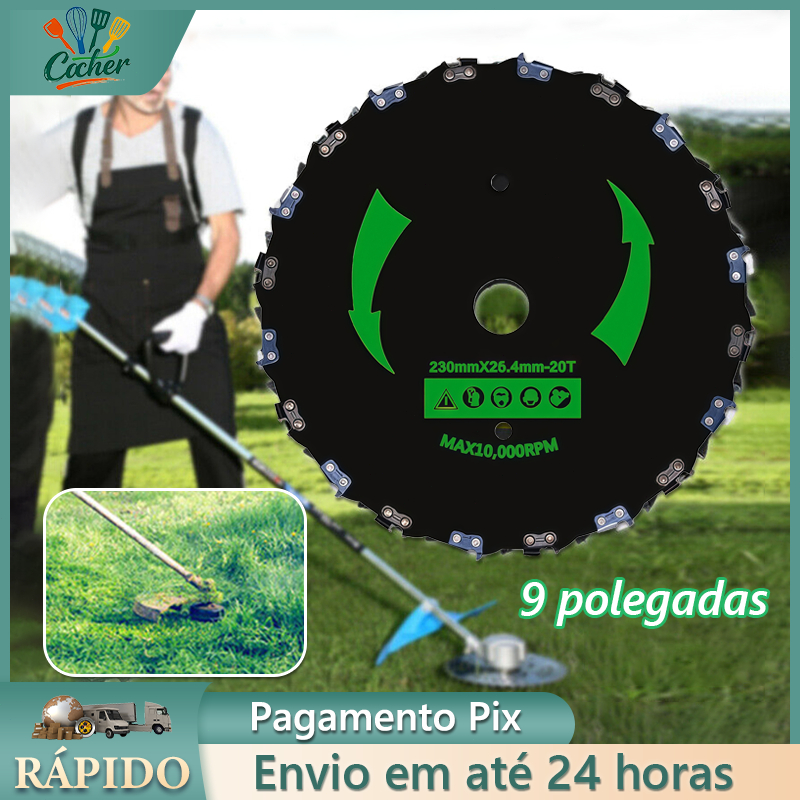 Disco de 20 Dentes para Roçadeira em Aço de Alta