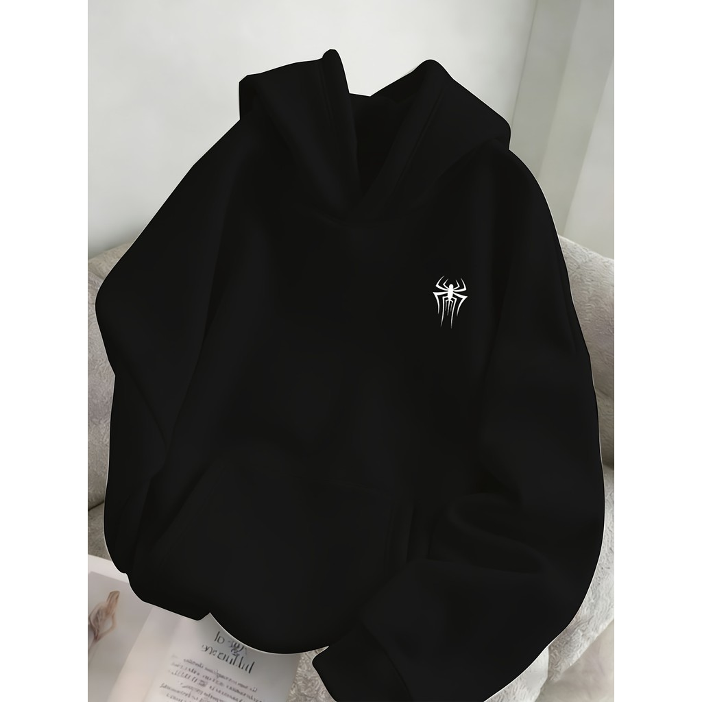 Moletom Casual de Inverno com Capuz Estilo Y2K Ame