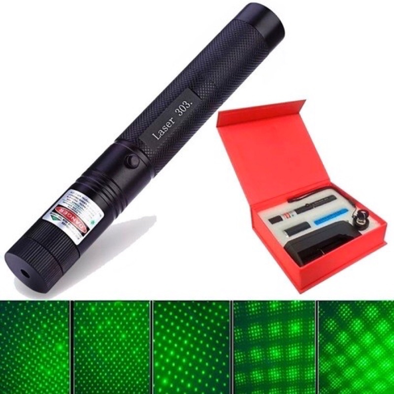 Caneta Laser Laser Pointer Verde com Bateria Recar