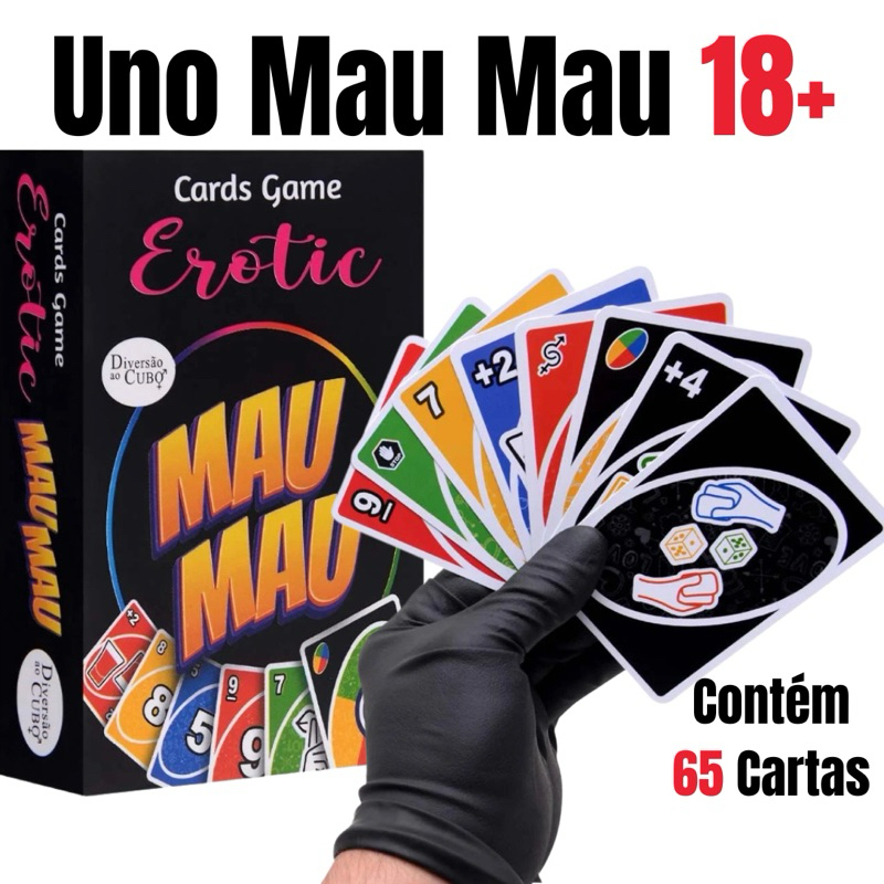 Jogo Uno Cartas Baralho Uno Mau Mau 18+ jogos adul