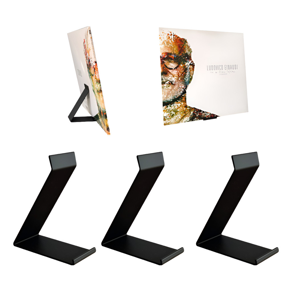 Kit 3un Porta Lp Suporte De Mesa Para Guardar Disc