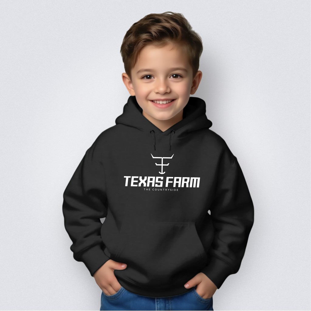 Moletom Infantil Bolso Canguru Gola Careca Texas U