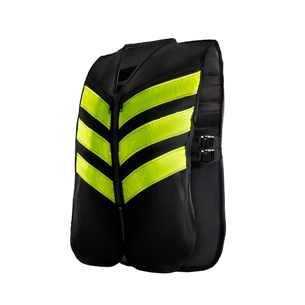 Colete motoboy mototáxi refletivo com bolso front