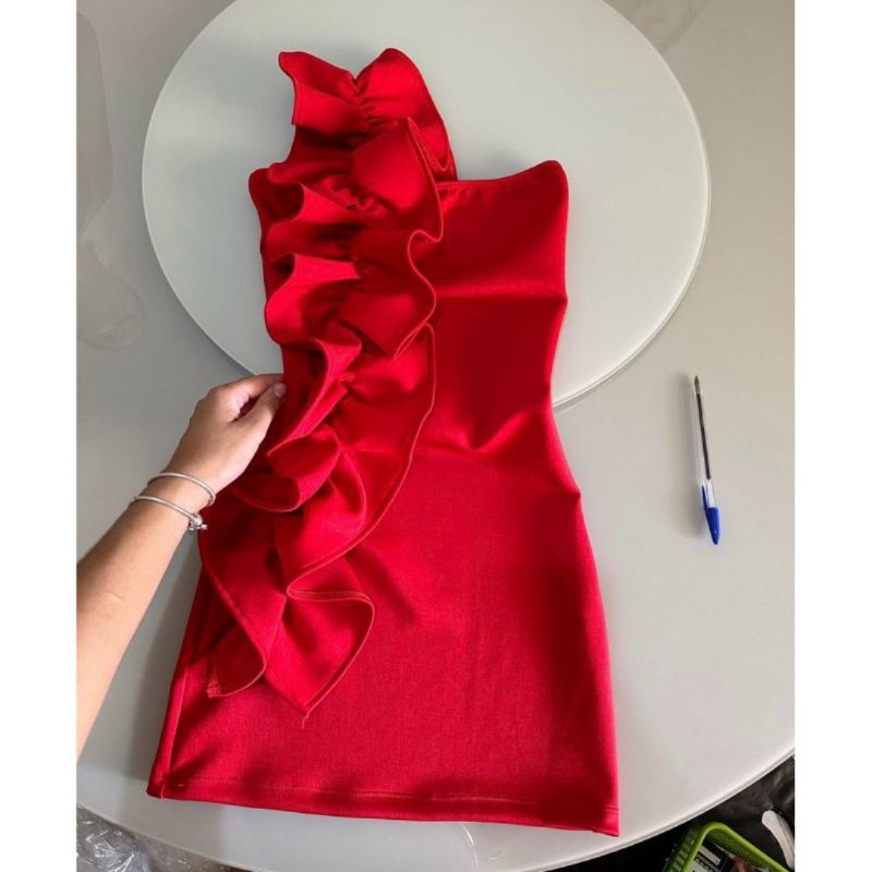 vestido patty nordestina babado