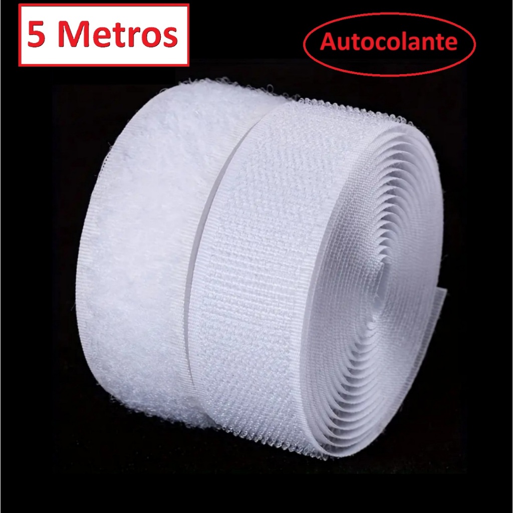 Fita Velcro Adesivo Dupla Face Forte Autocolante R