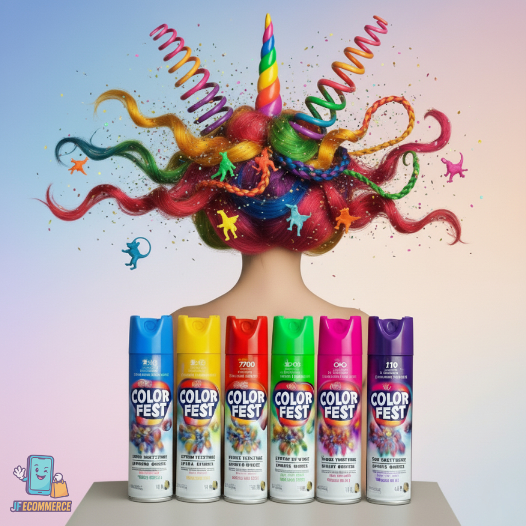 Spray Colorido Fluorescente Cabelo Corpo Tinta Tem