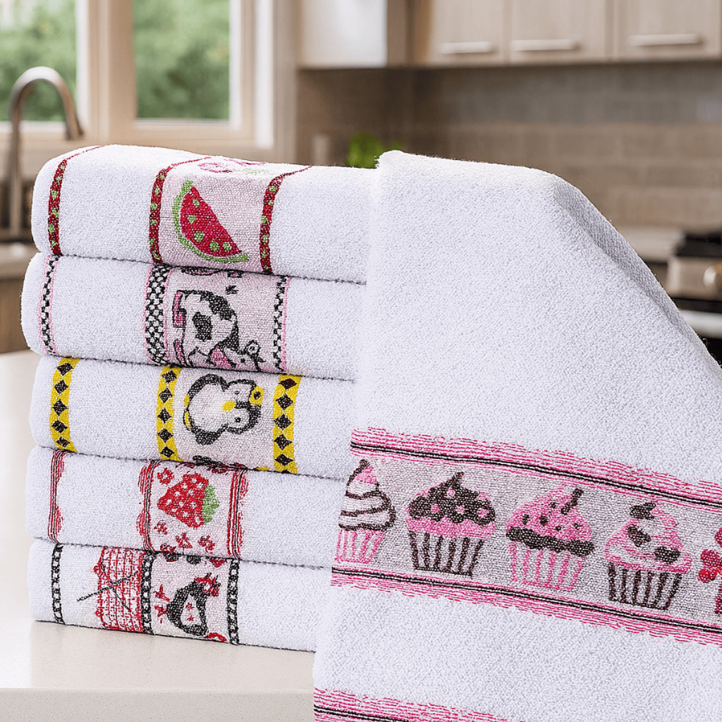 Kit 10 Pano de Prato Felpudo Macio Pano de Copa Lu