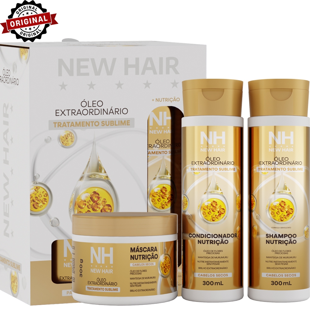 Kit Capilar Óleo Extraordinário NEW HAIR (3 iten
