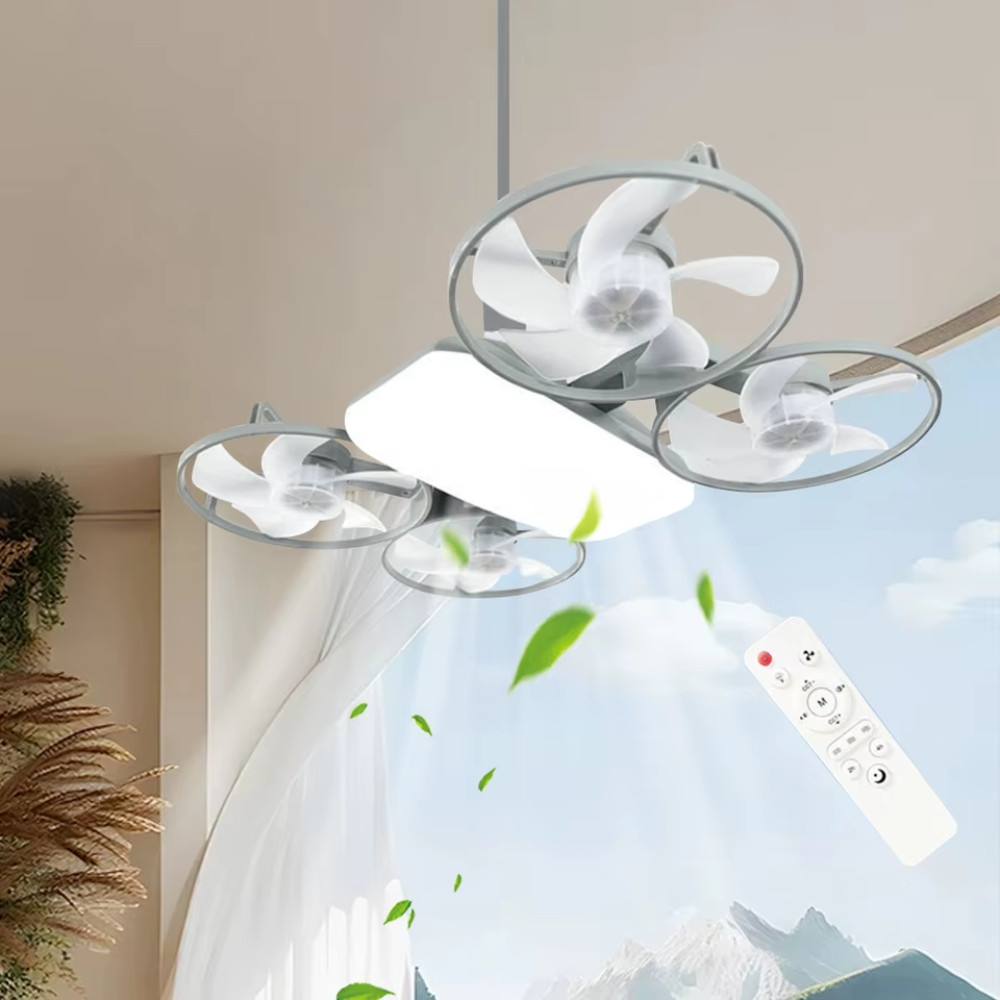 Ventilador de Teto  2 em 1- Silencioso com Luz LED